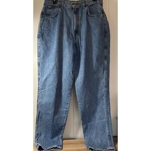 NEW Vtg Chic Jeans Plus Size 18 Blue Medium Wash High Rise Mom Jeans V7